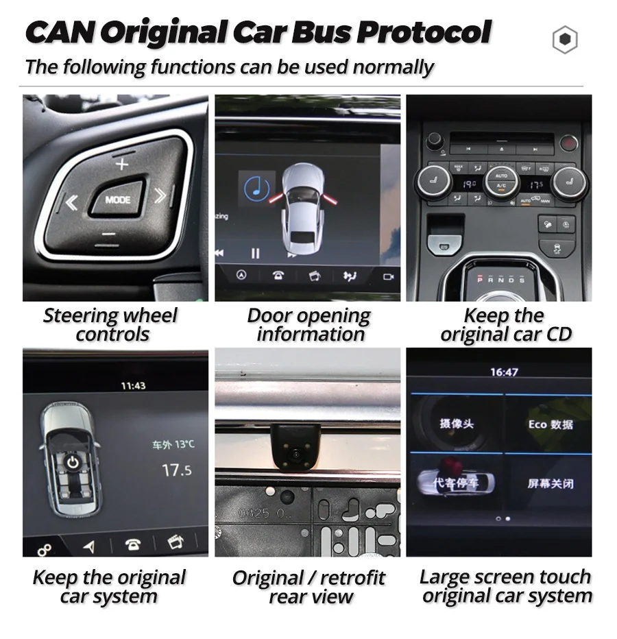 For Benz C GLC 2016-2022 Dual Touch Screen Stereo GPS Navigation Car Radio Carpl