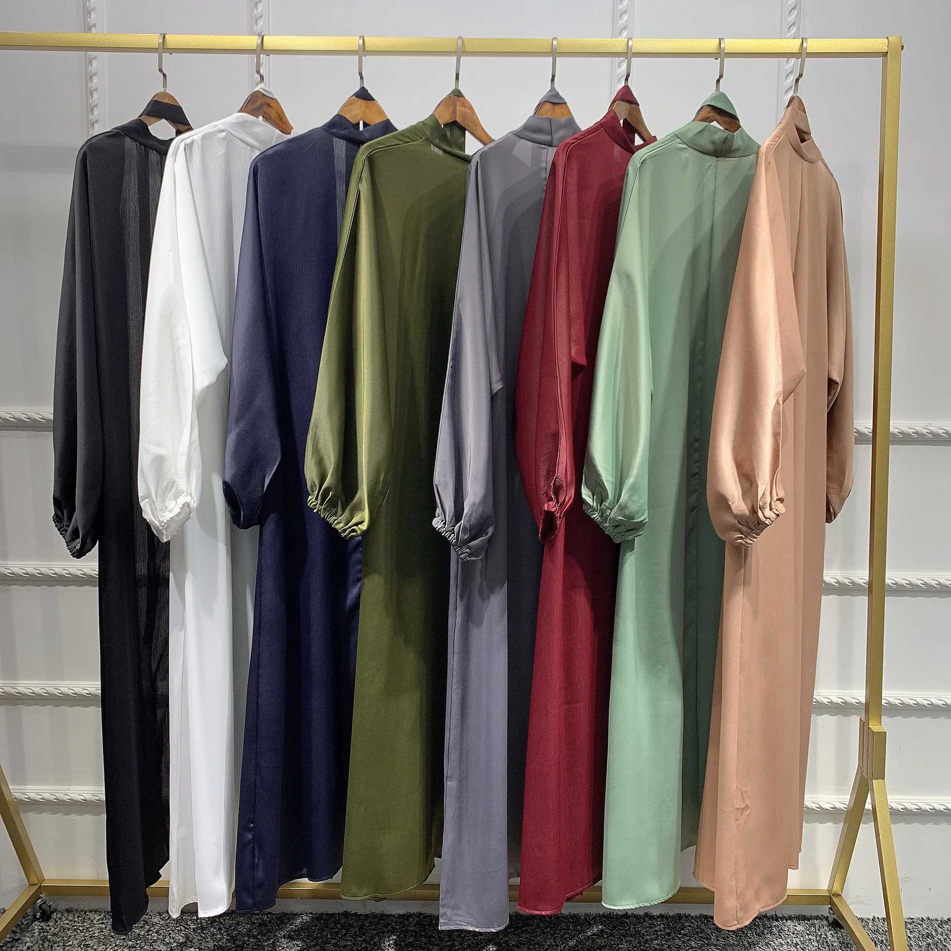 Prayer Clothes Women Satin Cardigan Robe