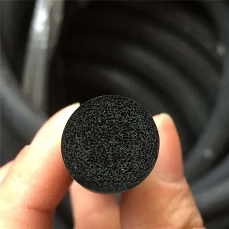 black foamed silicone rubber seal strip rodada 03