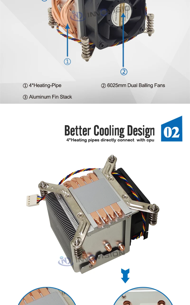 de aquecimento para Intel xeon Cpu, alto desempenho
