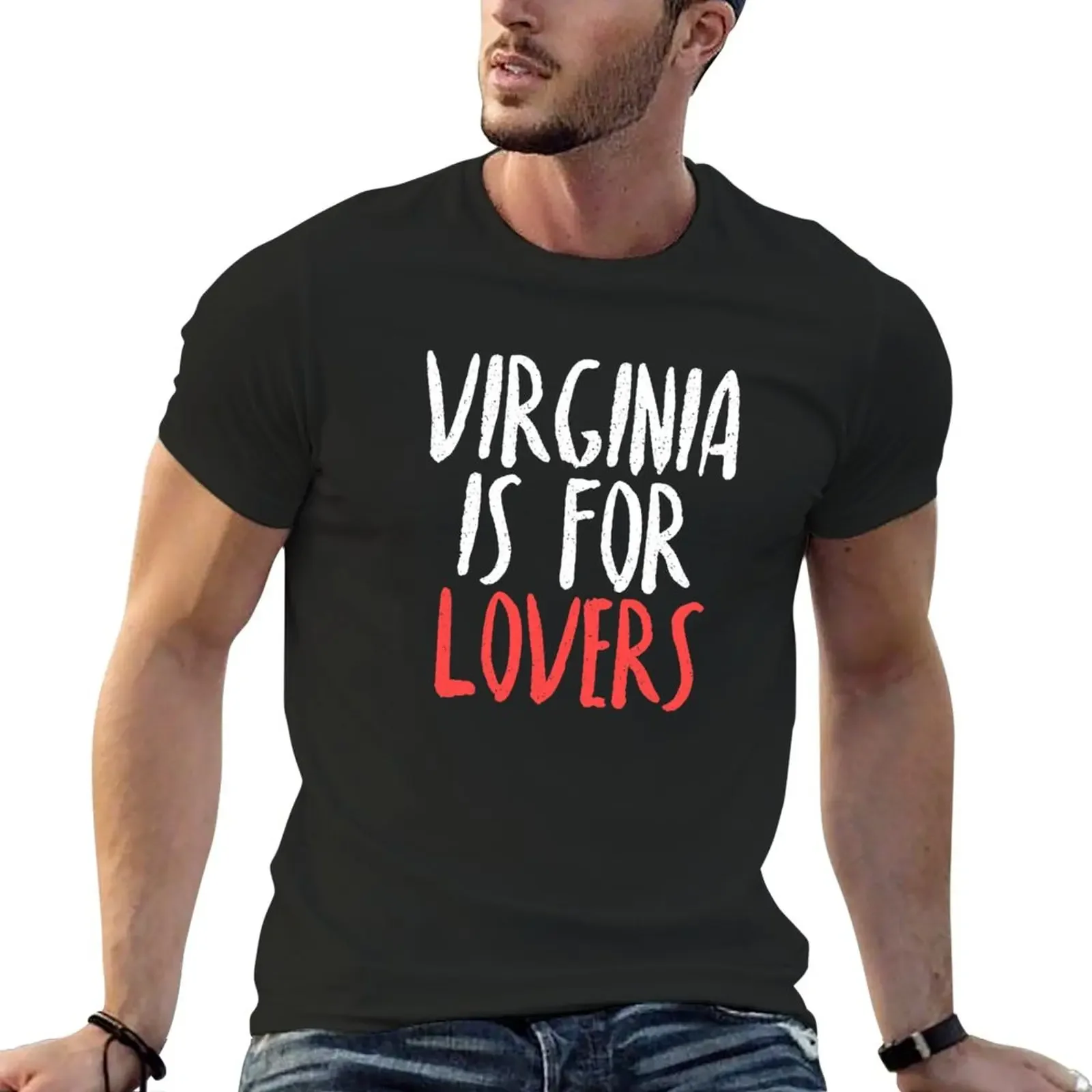 

Virginia is for Lovers T-Shirt Aesthetic clothing customizeds oversized anime slim fit t shirts for men