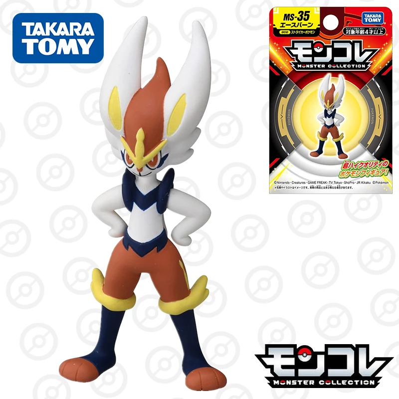 

Takara Tomy Tomica Pokemon Pocket Monsters Moncolle MS-35 Cinderace Mini Resin Anime Figure Kids Xmas Gift Toys for Boys