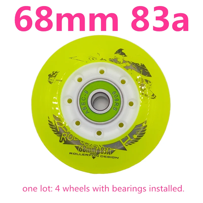 Skate wheel children roller wheel 68 mm 83A 92a 4 pcs/lot roller skating wheels