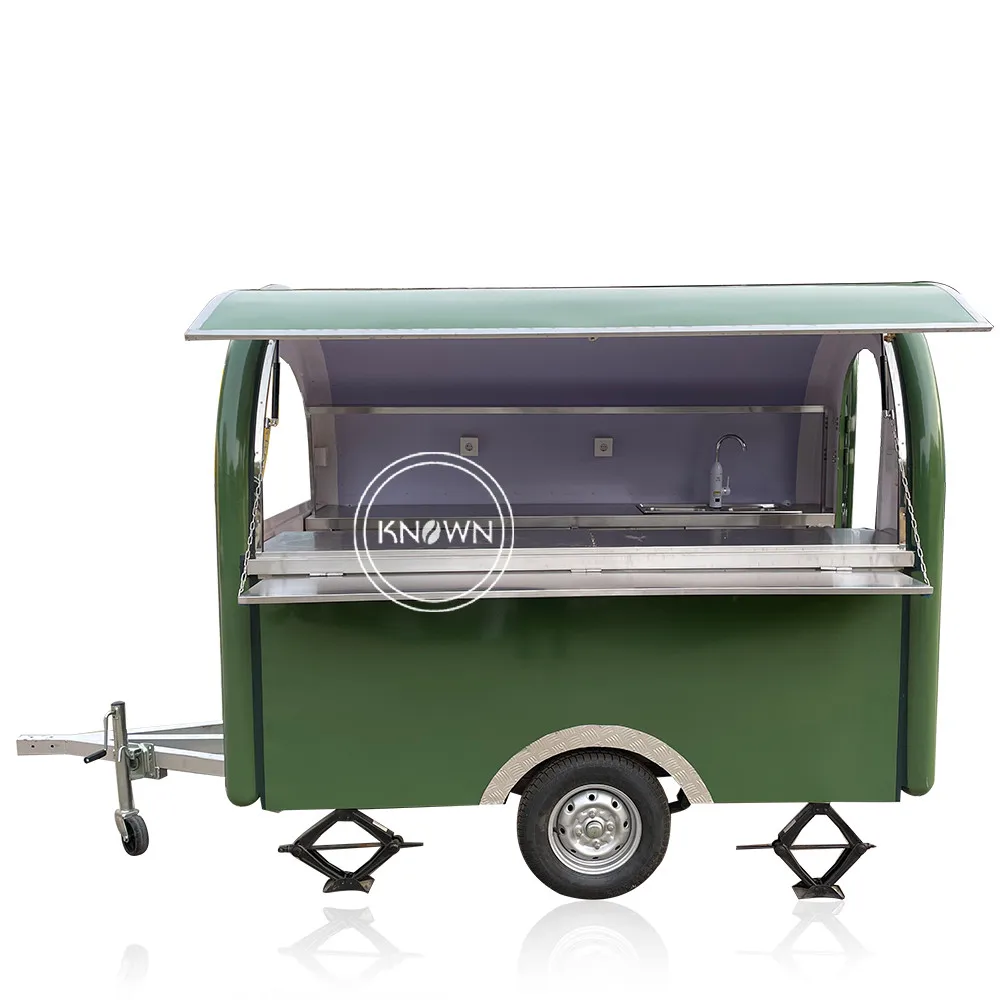 Mobile Hot Dog Food Trucks Beverage Storage Kitchen Trailer Ice Cream Cart with DOT VIN food trucks delights on wheels