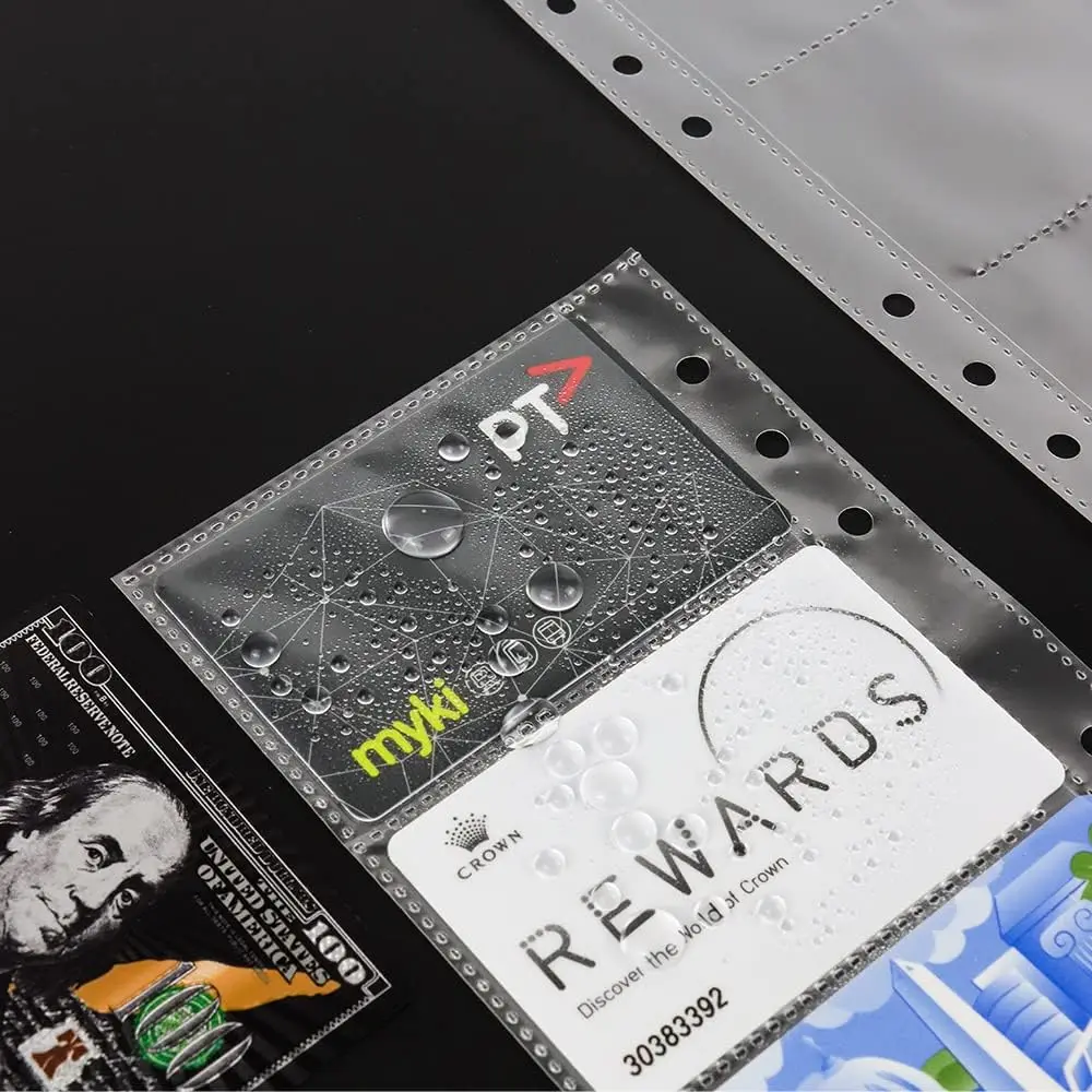 6ポケットバインダー,150枚の透明カードホルダー,バインダー,両面,3