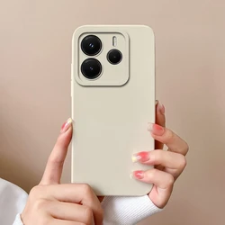 Simple Solid Color Anti - Slip Soft Silicone Phone Case Bumper for Note14ProPlus 5G (TYW000)