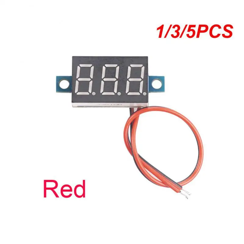 1/3/5 Pz Portatile 4.5-30V A Due Fili Dc Meter Rosso Led Display Pannello Meter Materiale Di Alta Qualità Parti Automobilistiche