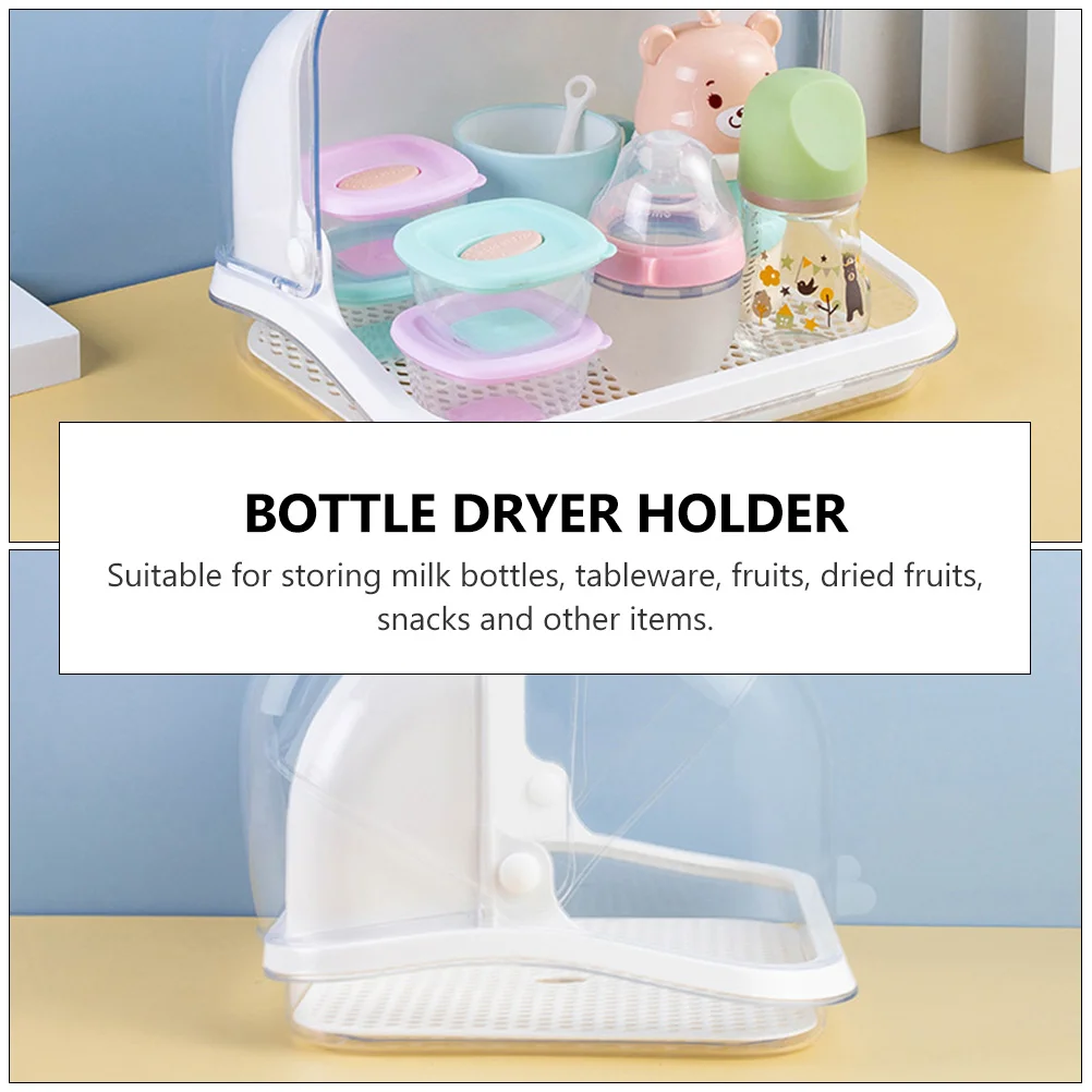 Baby Bottle Rack Dryer, Baby Bottle Rack, Baby Bottle Drying Rack with  Cover, Bottles Storage Box