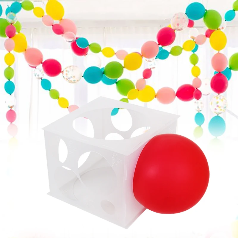 Balloon Sizer Box Cube 11 Holes Balloon Size Tool Durable Household for New  Year Thanksgiving Birthday Party Easter Engagement - AliExpress