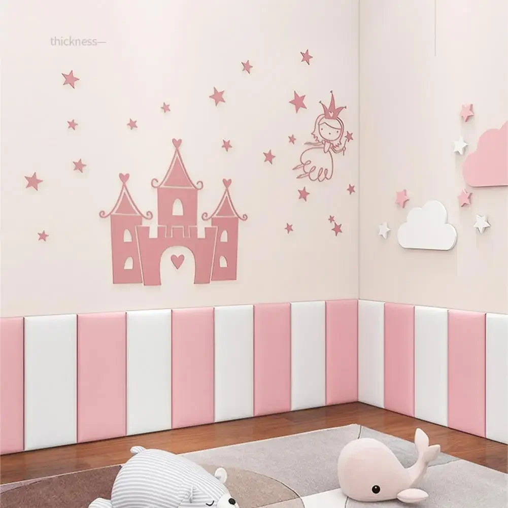 

Настенная защитная накладка «сделай сам» для защиты детской комнаты от столкновений