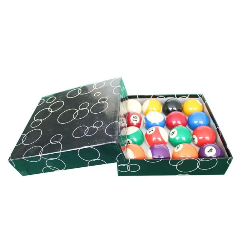 Superior Quality Resin Material 57.2MM Billiard Pool Ball 16pcs/set Black Box