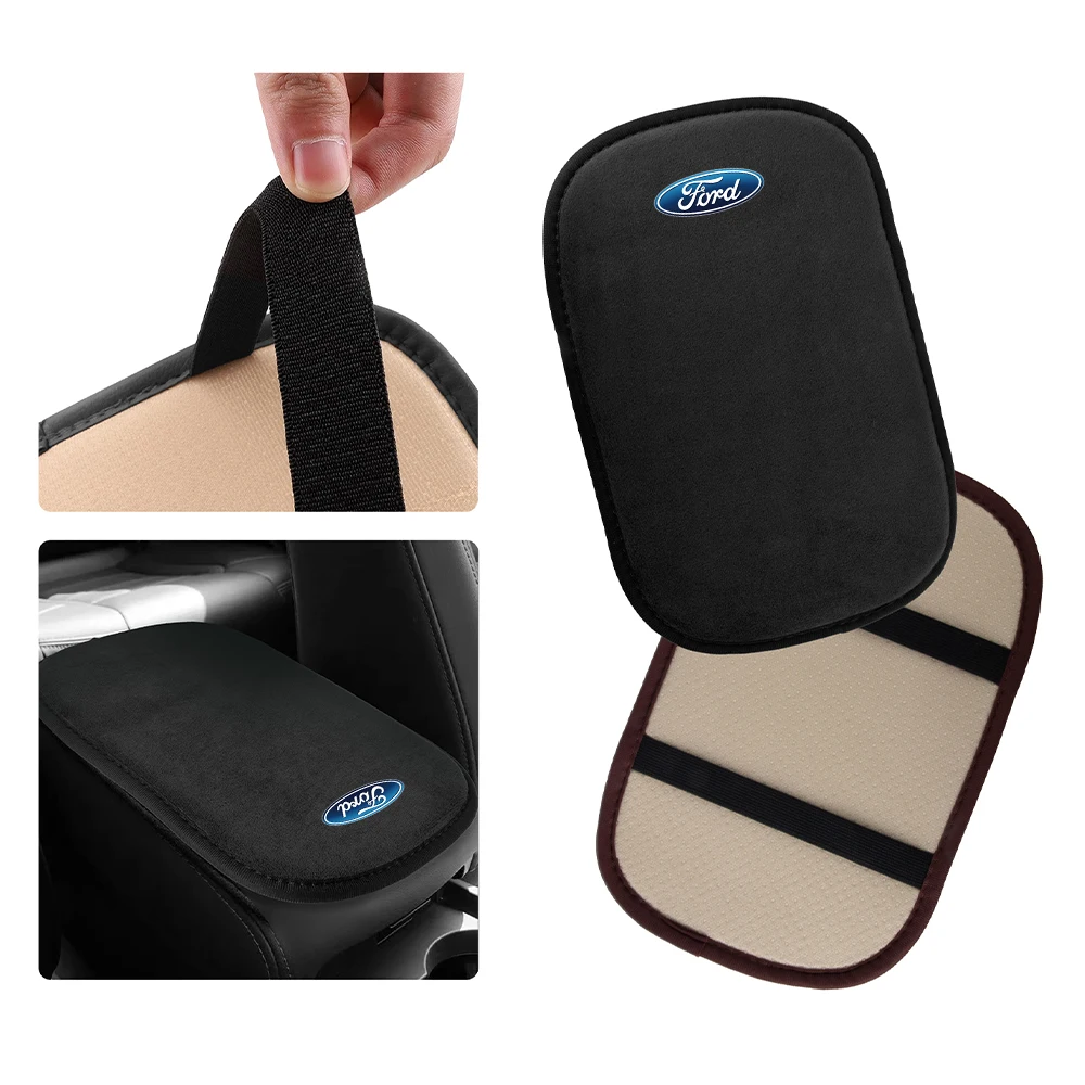 Suede Car Armrest Protection Cushion Mat