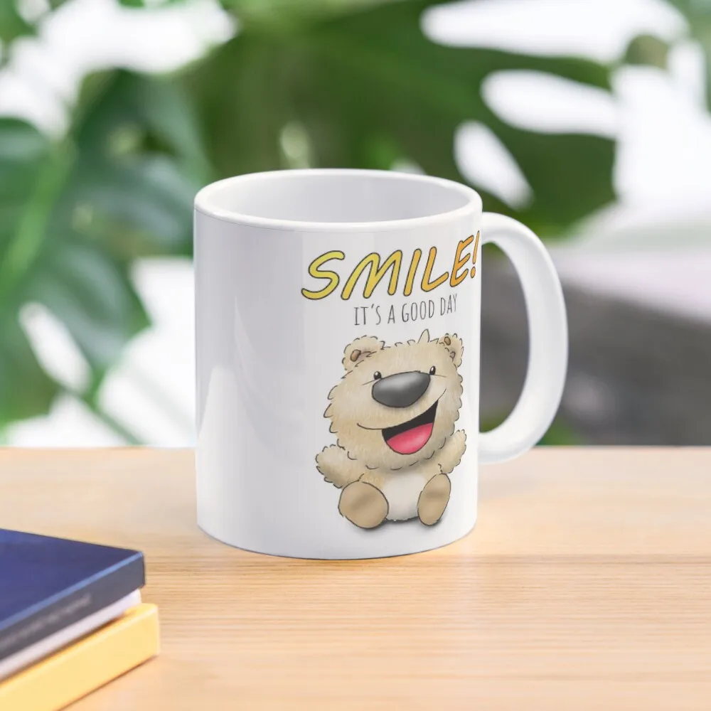 

smile! it's a good day bear drawing Coffee Mug Thermal Cups To Carry Thermal For Mug