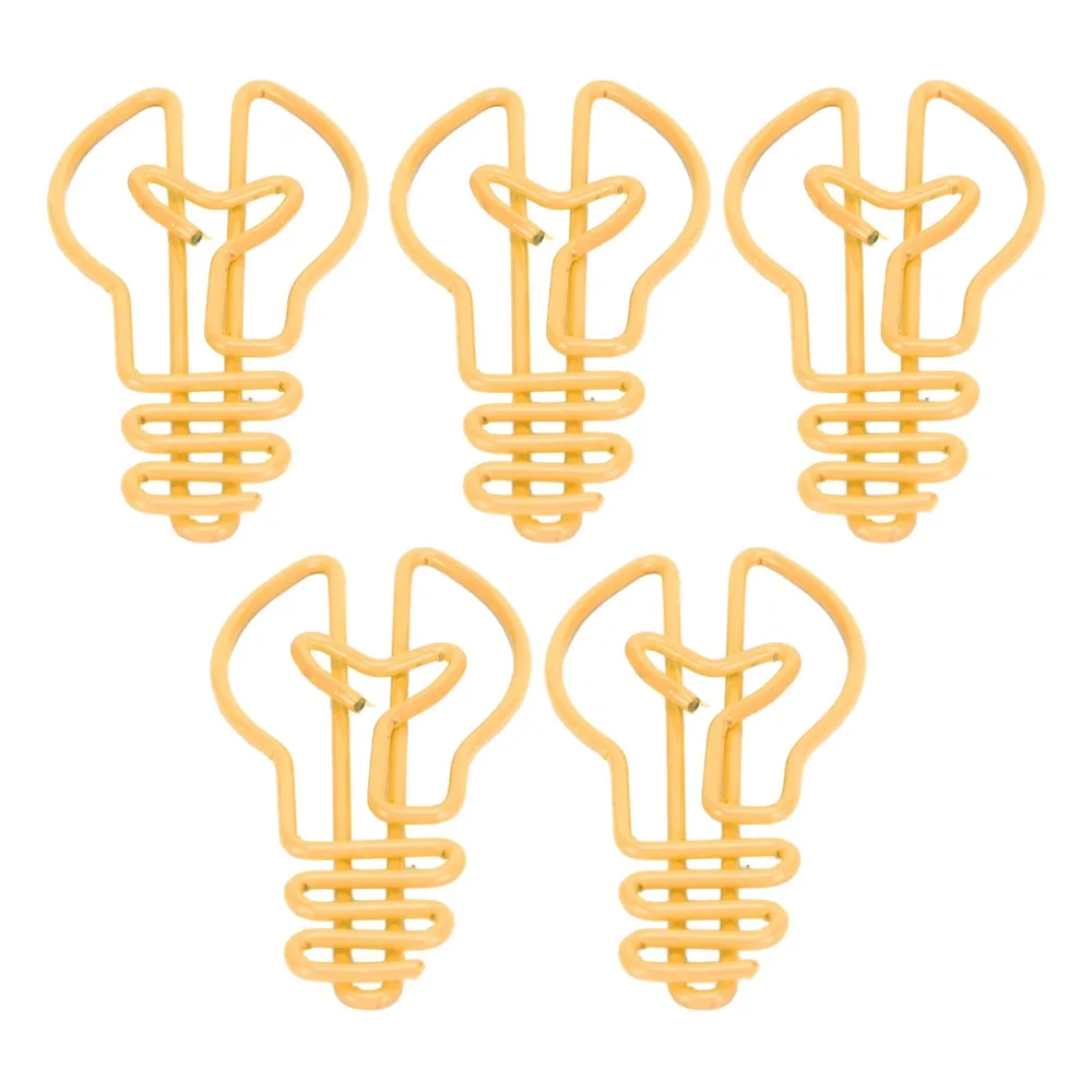 100pcs 노란색/핑크색 전구 모양 종이 클립 전구 모양의 4.2*2cm 금속 종이 클립 귀여운 디자인 플라스틱 코팅 금속
