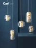 Modern Minimalist Living Room Dining Room Marble Glass Chandelier Creative Indoor Bedroom Bedside Stairs Ceiling Lamp 6