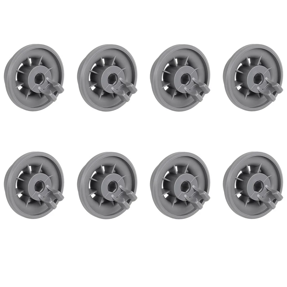 8PCS Dishwasher Basket Roll Lower Basket Wheels For Bosch For Balay For Siemens For Neff Dishwasher Lower Bottom Basket Wheels 6