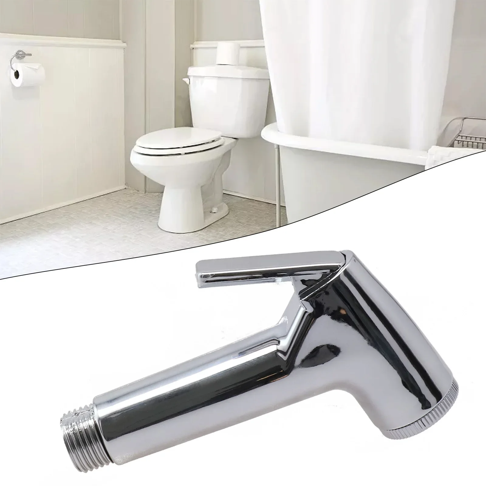 

Handheld Toilet Bidet Faucet Sprayer ABS Bathroom Hand Bidet Spraye Set Toilet Self Cleaning Shower Head No Punch