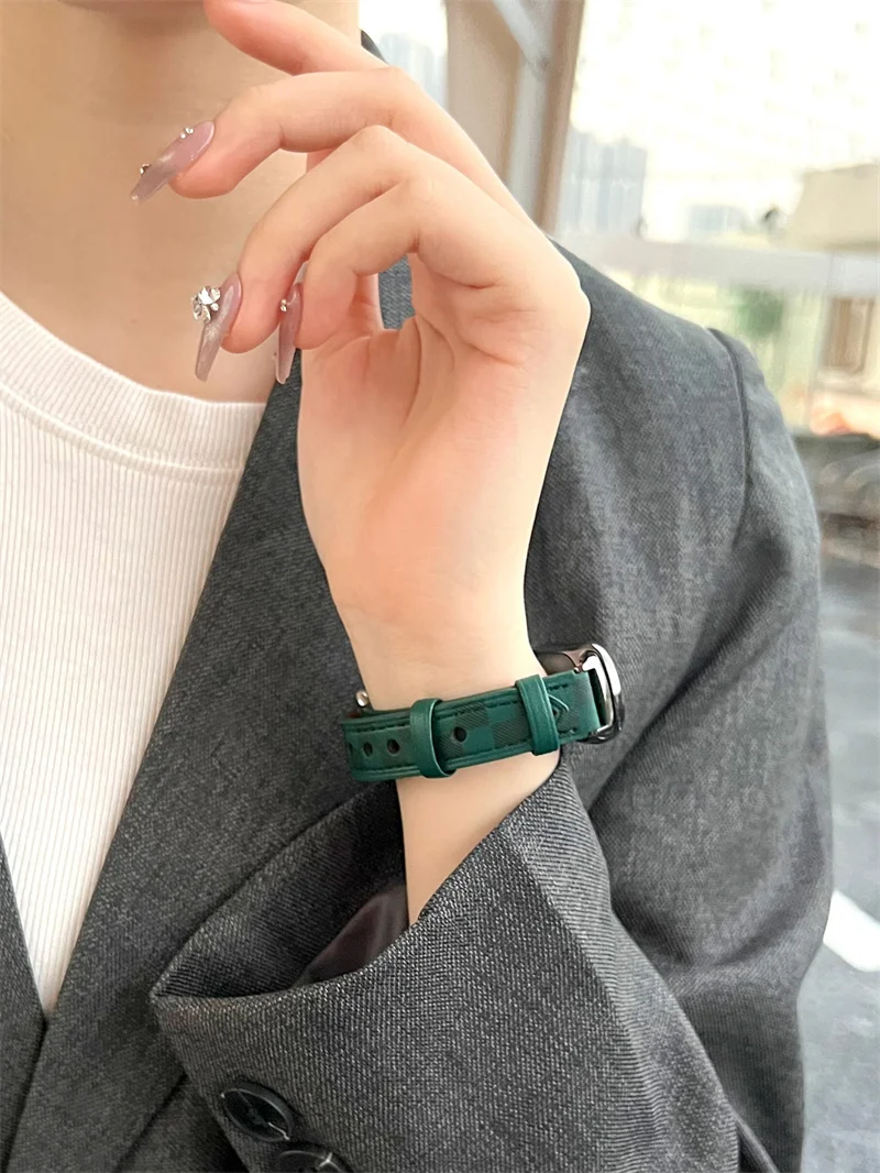 Premium Leather Strap - Sporty Replacement Band