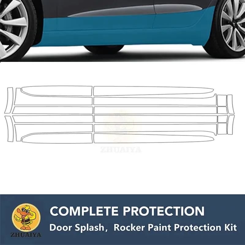 

PreCut Rocker Panels Paint Protection Clear Bra Guard Kit 7.5mil TPU PPF For AUDI Q5 SQ5 BASE 2018-2021