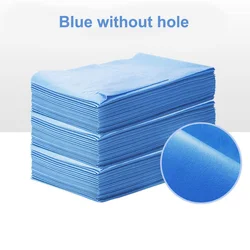 Premium Disposable Non-Woven Bed Sheets - 100pcs Thin 80x190cm (Blue without hole)