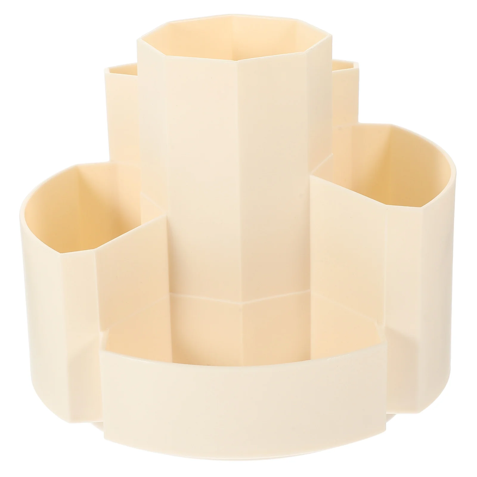 

Compartment Desktop Stationary Organizer Decorative Rotating Brush Holder
