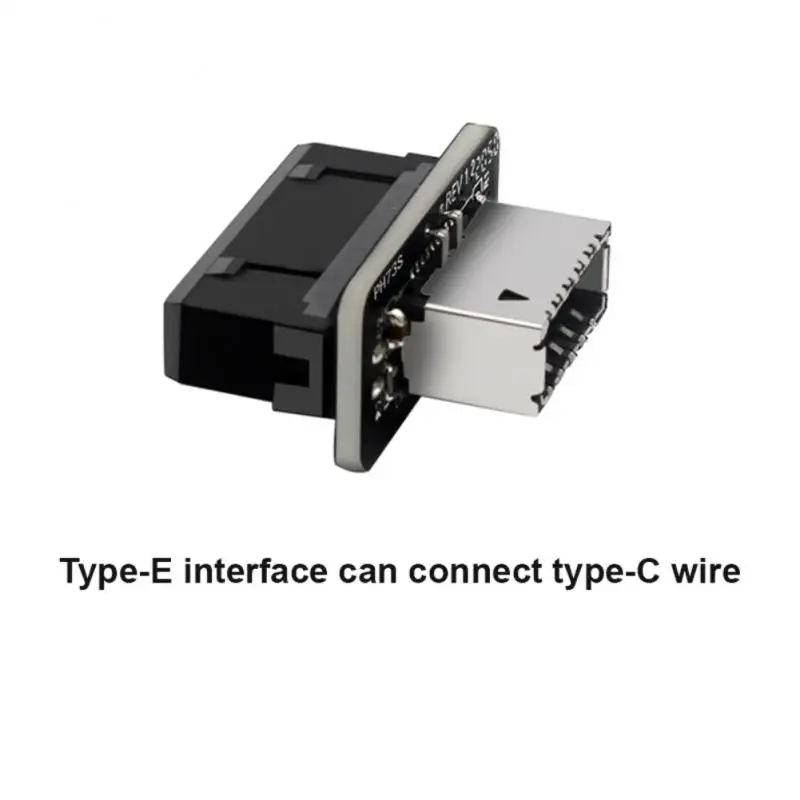

Конвертер с 20pin на 19pin, внутренний разъем USB 3,0 на USB 3,1/3.2 Тип C, передний Тип E адаптер для ПК, коннектор для материнской платы, переходник
