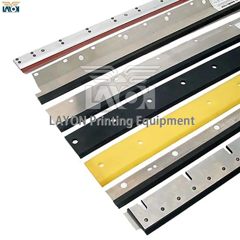 Heidelberg Printer Peças Wash up Blades para Cd74 Xl75 L2.010.403 Tamanho 847 mm Furos em Forma de u Layon Entrega Rápida Pcs - Imagem 2