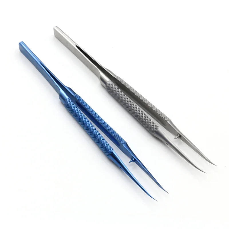 Professional Titanium Alloy Tweezers 0.15mm Edge Precise Fingerprint Fly Line Picker Tweezers Straight Bend For iPhone Repair