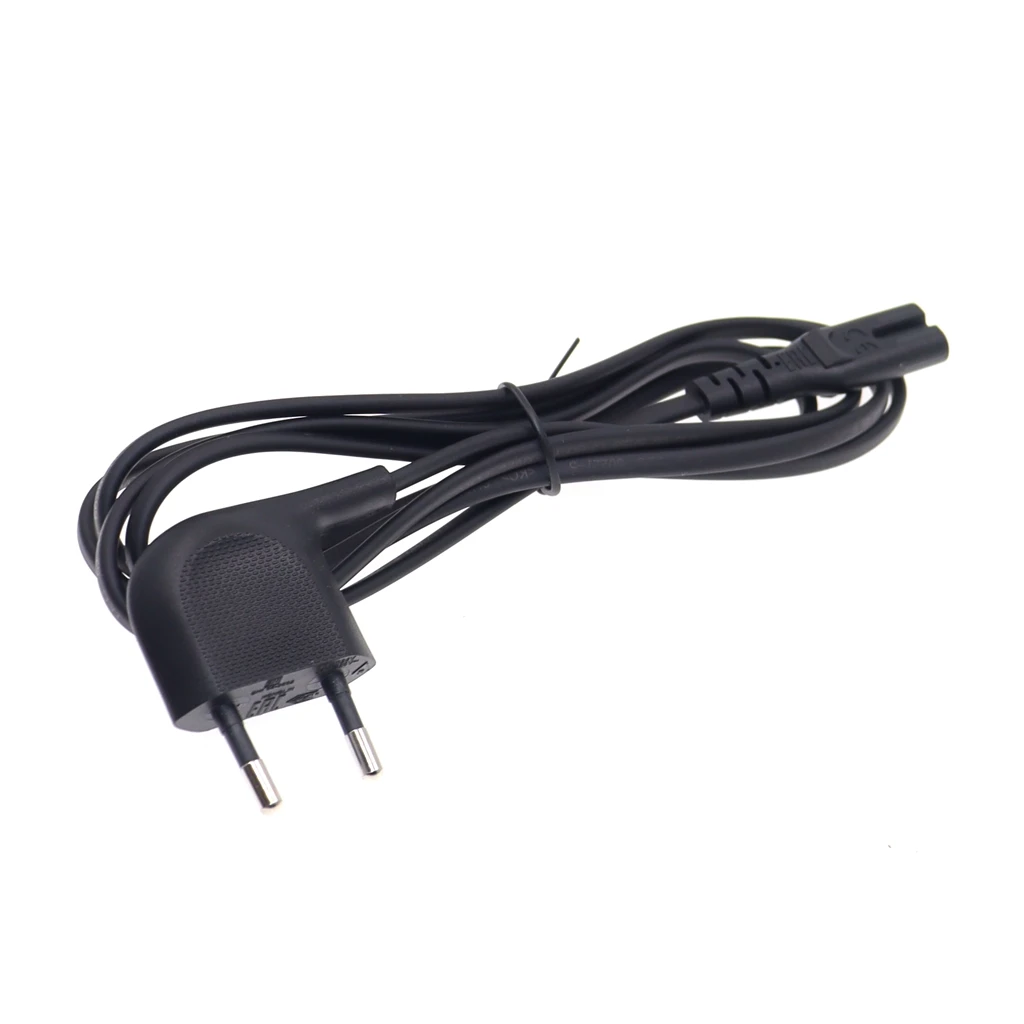 IEC C7 Figure 8 Power Cable EU 2 Prong Right Angle European Cable Power Supply Cord for Samsung Power Supply LED TV Laptop