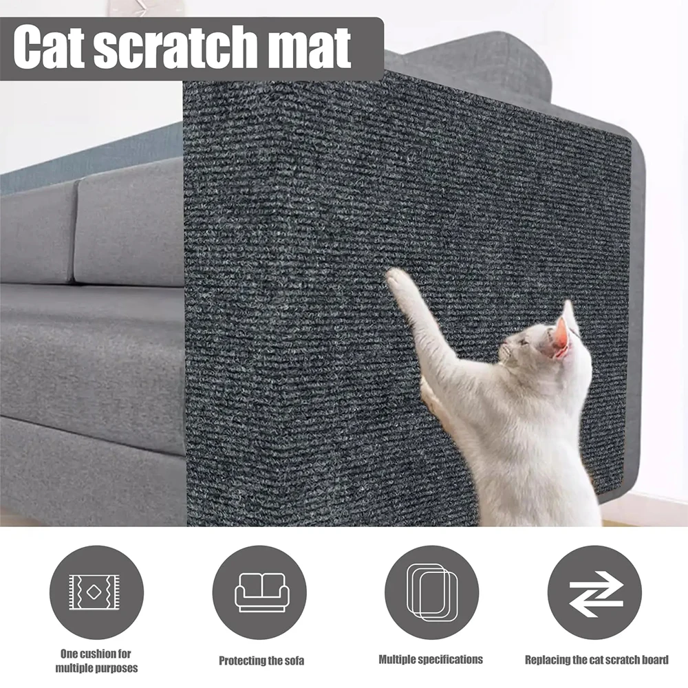 

Anti Cat Scratch Sofa Cat Crawling Mat Grinding Climbing Frame Sofa Protection Self-adhesive Carpet Cats Scratch Board Cats Toys