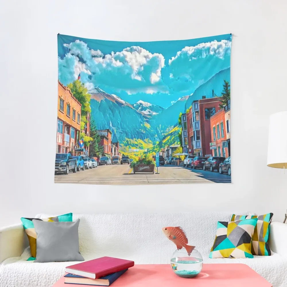 

Telluride Colorado Tapestry Decoration Aesthetic Home Decoration Accessories Japanese Room Decor Aesthetic Home Decor Tapestry