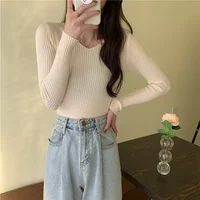 2026 Femme Basic Solid Jersey Tops Autumn Winter Women Sweaters Casual Long Sleeve Knitted Pullover Sweater Fashion Clothes - Image 5