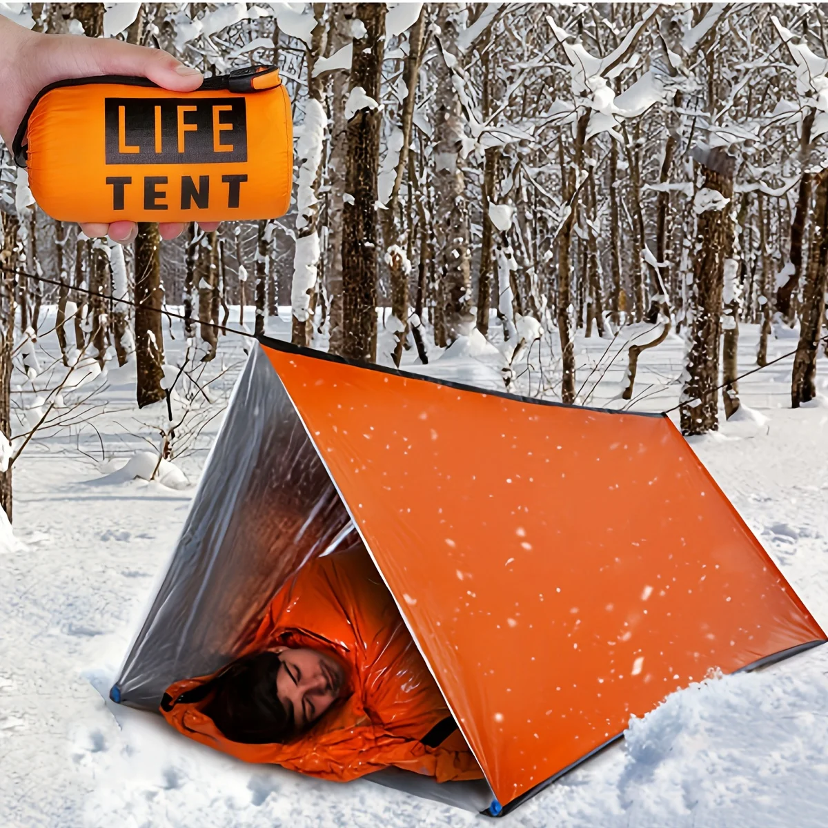 Emergency Tent for 2 - Compact & Versatile Camping Shelter