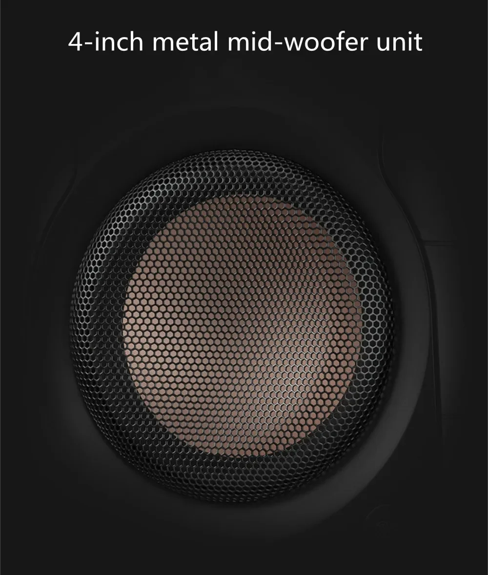 HV-04 Swans Speakers D100 Powered Bookshelf Speaker 2.0 Active BT 5.0 Speaker for TV/ HIGH FIDELITY TWEETER