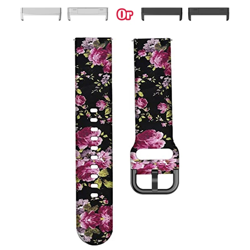 Colorful Print Lightweight Fashion Watch Strap - Sweatproof & Stylish Replacement Band