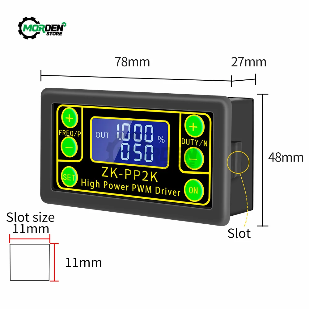 ZK-PP2K Dual Mode Signal Generator PWM Motor Speed Controller Regulator for Electronic Equipment Measuring Tool 2