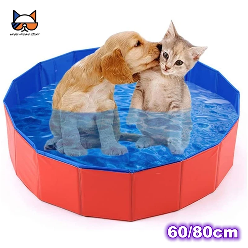 

Collapsible Pet Dog Bath Pool Hard Plastic Durable Fibreboar Foldable Bathing PVC Tub Portable Swimming Pools for Cats Dogs Kids