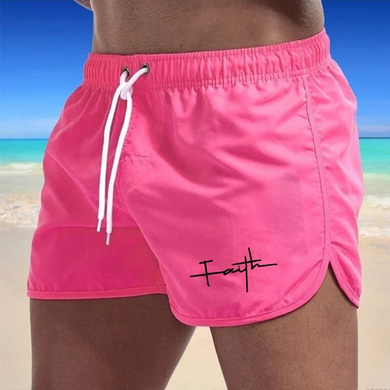 Swim Shorts Mens Beach Shorts Summer Hot Sales Men Loose Comfortable Style Daily Bathing Suit Man Ventilate Gym Clothing Seaside 2