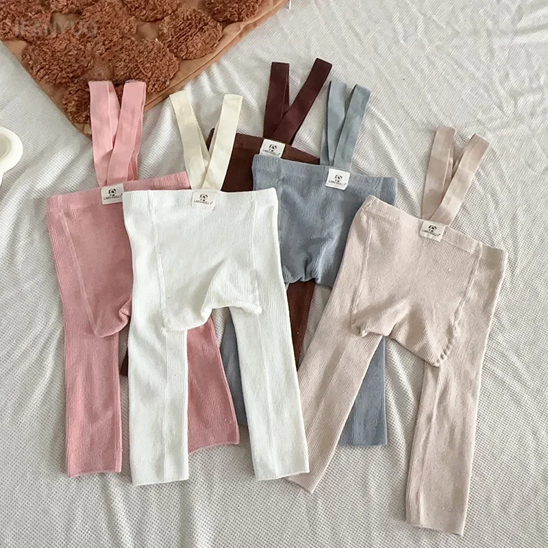 0-3Y Baby Leggings Belly Protect Cotton Children's Socks Boys Girls Kids Strap Pants Baby Big butt Pantyhose Spring and Autumn