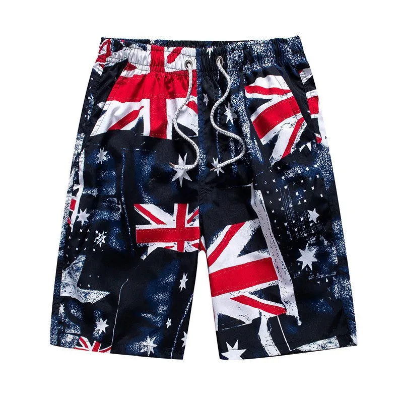 

Men's Summer Shorts Hip Hop 3D Printing Multi Color Sports Beach Short Trousers Fashion Loose Pants