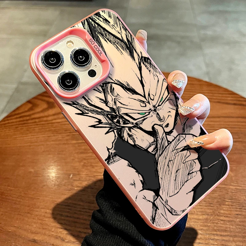 thumbnail image 1 of Comics d-dragon Ball Saiyan para Apple iPhone 15 14 13 12 11 XS XR X Pro Max Plus funda de teléfono colorida plateada, 1 of 5