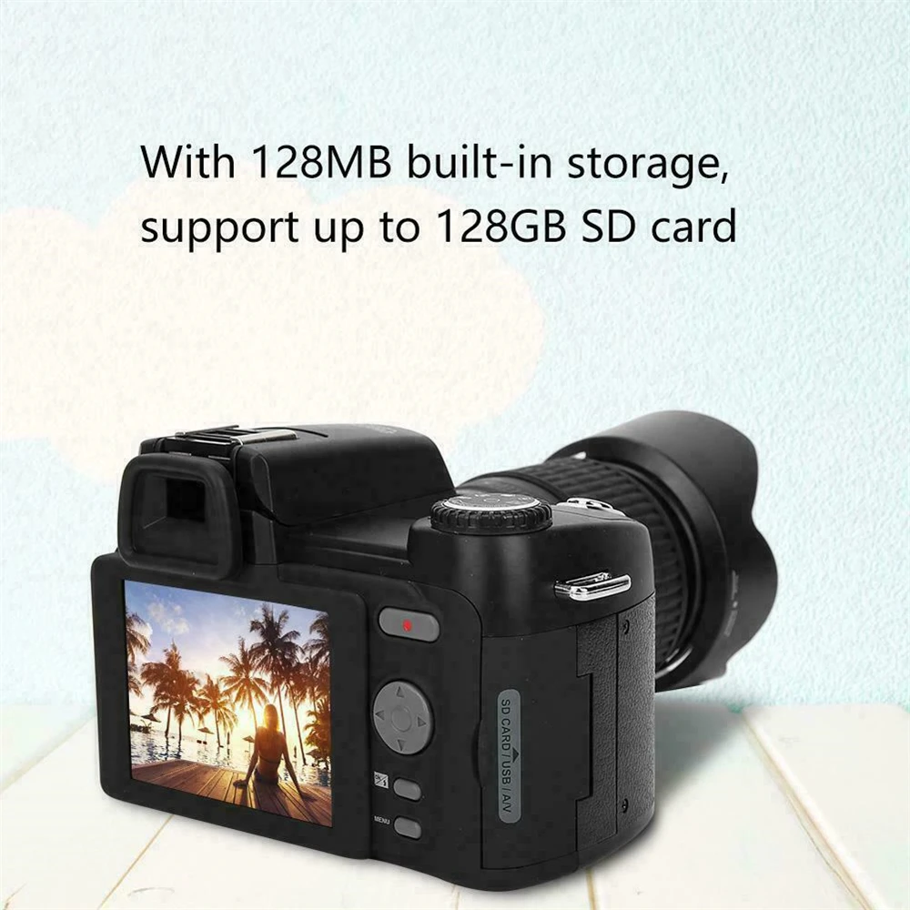 Digital Camera 24X Optical Zoom Auto Focus 33MP Photo 1080P HD Video 3 Lens Kit