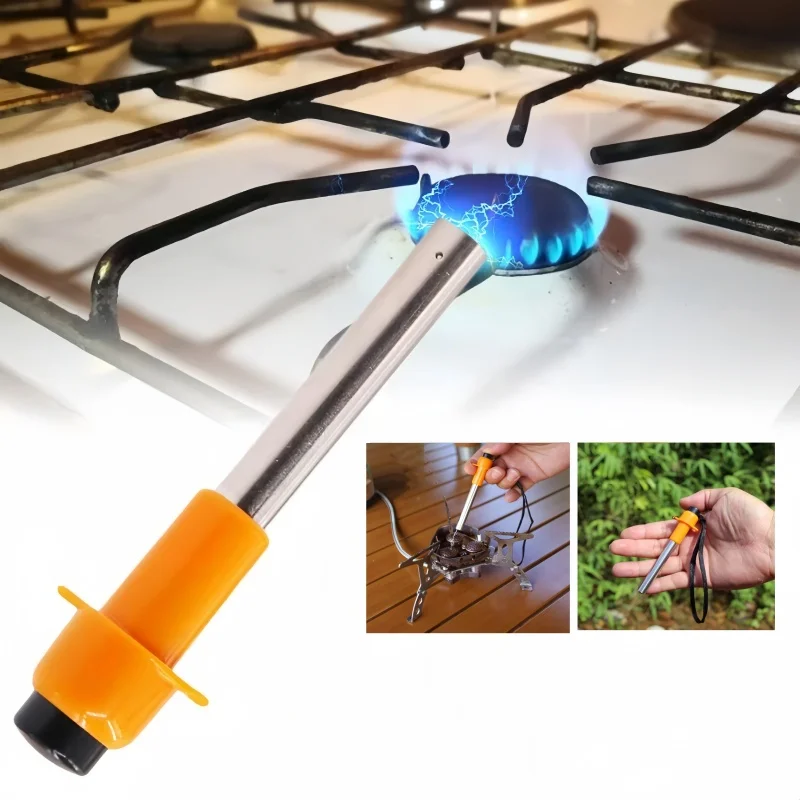 Stove Igniter Outdoor Portable Pulse Igniter Kitchen Camping Stove Ignition Device BBQ Gas Stove Torch Accessories Camping Equipment