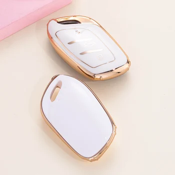 Soft TPU Car Remote Key Case Cover Holder Shell per MG ZS EV MG6 EZS HS EHS 2019 2020 Roewe RX5 i6 i5 RX3 RX8 ERX5 accessori - Soft TPU Car Remote Key Case Cover Holder Shell per MG ZS EV MG6 EZS