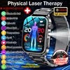 2026 New Health Smart Watch Laser Therapy Reduce Three Highs Blood Oxygen Pressure Uric Acid Blood Lipid ECG Smartwatch For Man