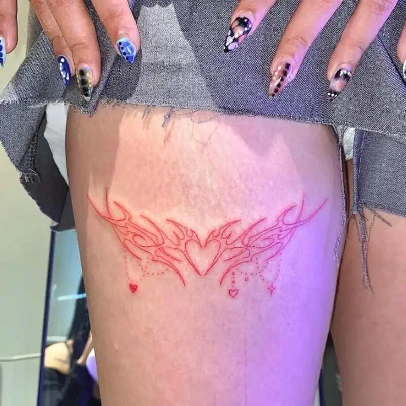 Sexy Succubus Tatoo Sticker Set Lasting Fake Tattoo for Woman Hotwife Temporary Tattoo Abdomen Art Tattoos Waterproof Tatuajes 2