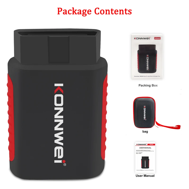 KONNWEI KDIAG OBD 2 MINI Full System Auto Scanner Reset SAS EPB Service ECU Programmer Cars Diagnostic Tools
