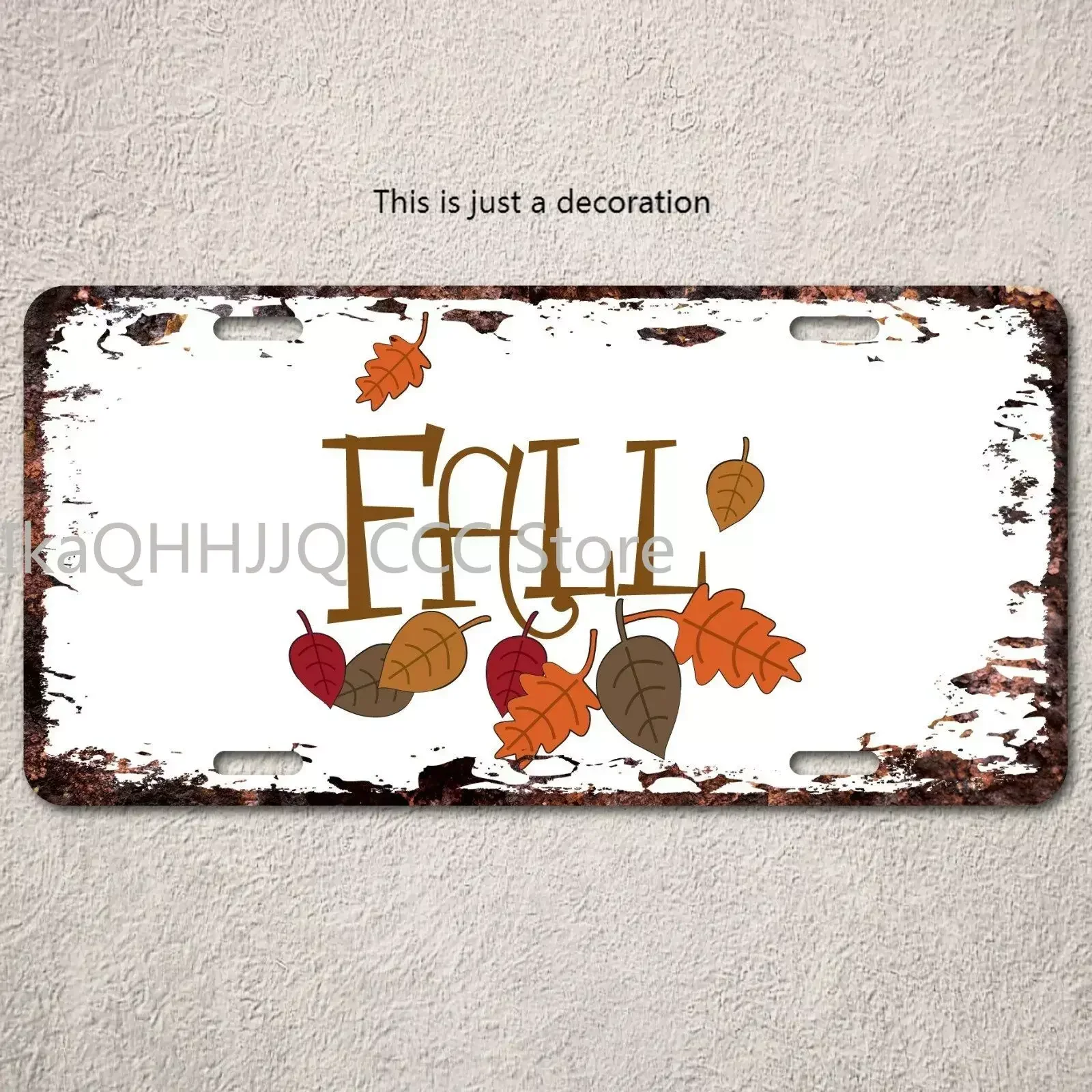 

Сезон осень автомобильный номерной знак винтажные жестяные знаки потертый шикарный номерной знак настенные художественные наклейки