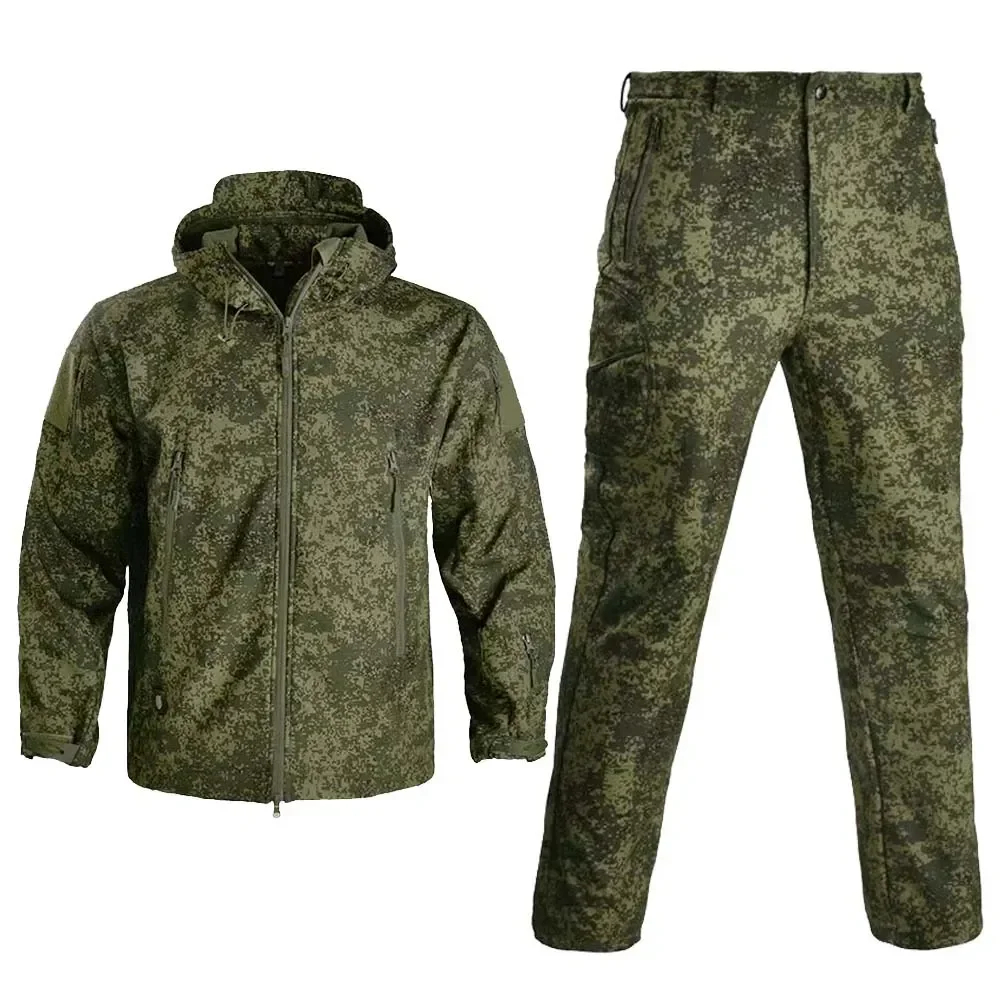 

Clothes Assult Army Combat Military Working Tactical Outdoor Camo Uniform Fleece Men Russian Clothing Uniform Hunting Uniform