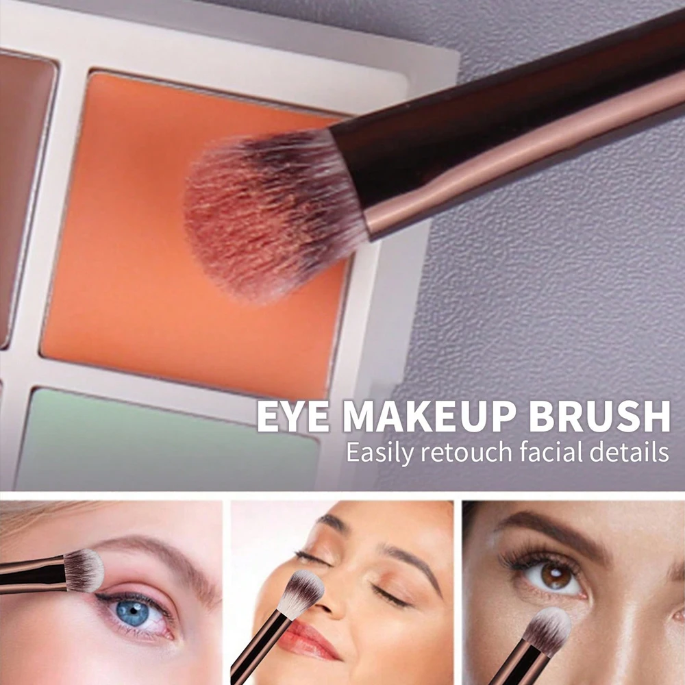 Deluxe 13-Piece Soft Aluminum Makeup Brush Collection: Foundation, Contour, and Blush Brushes